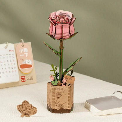 Wooden Flower Bouquet DIY 3D Puzzle - DIYative™