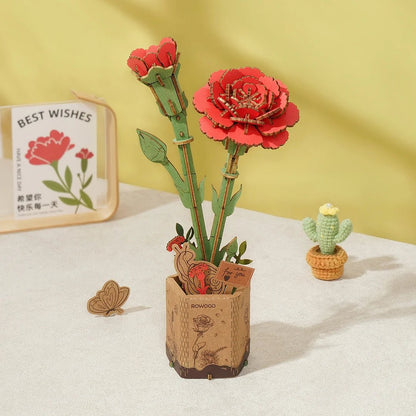 Wooden Flower Bouquet DIY 3D Puzzle - DIYative™