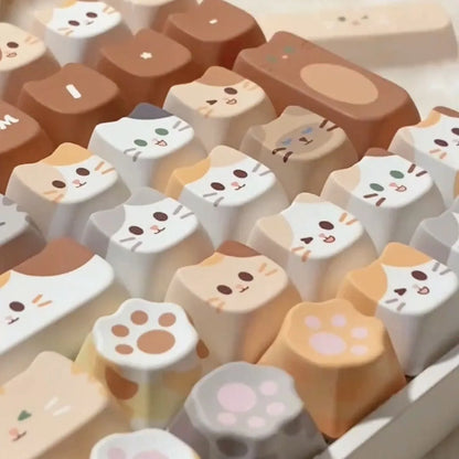 Toasted Bread Keycaps Cat's Party DIY Keycaps – DIYative™