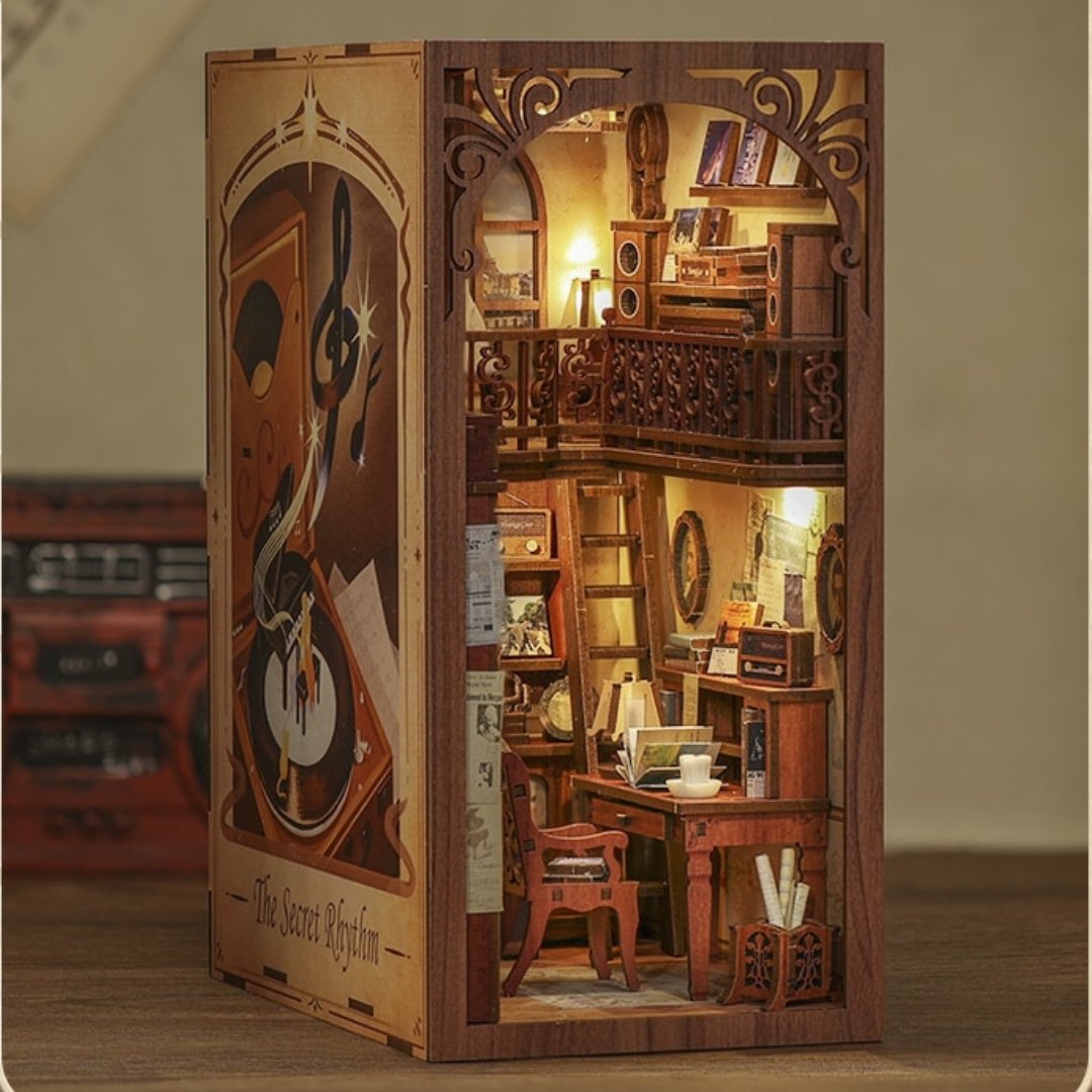 Book Nooks DIY 3D Wooden Puzzle - DIYative™