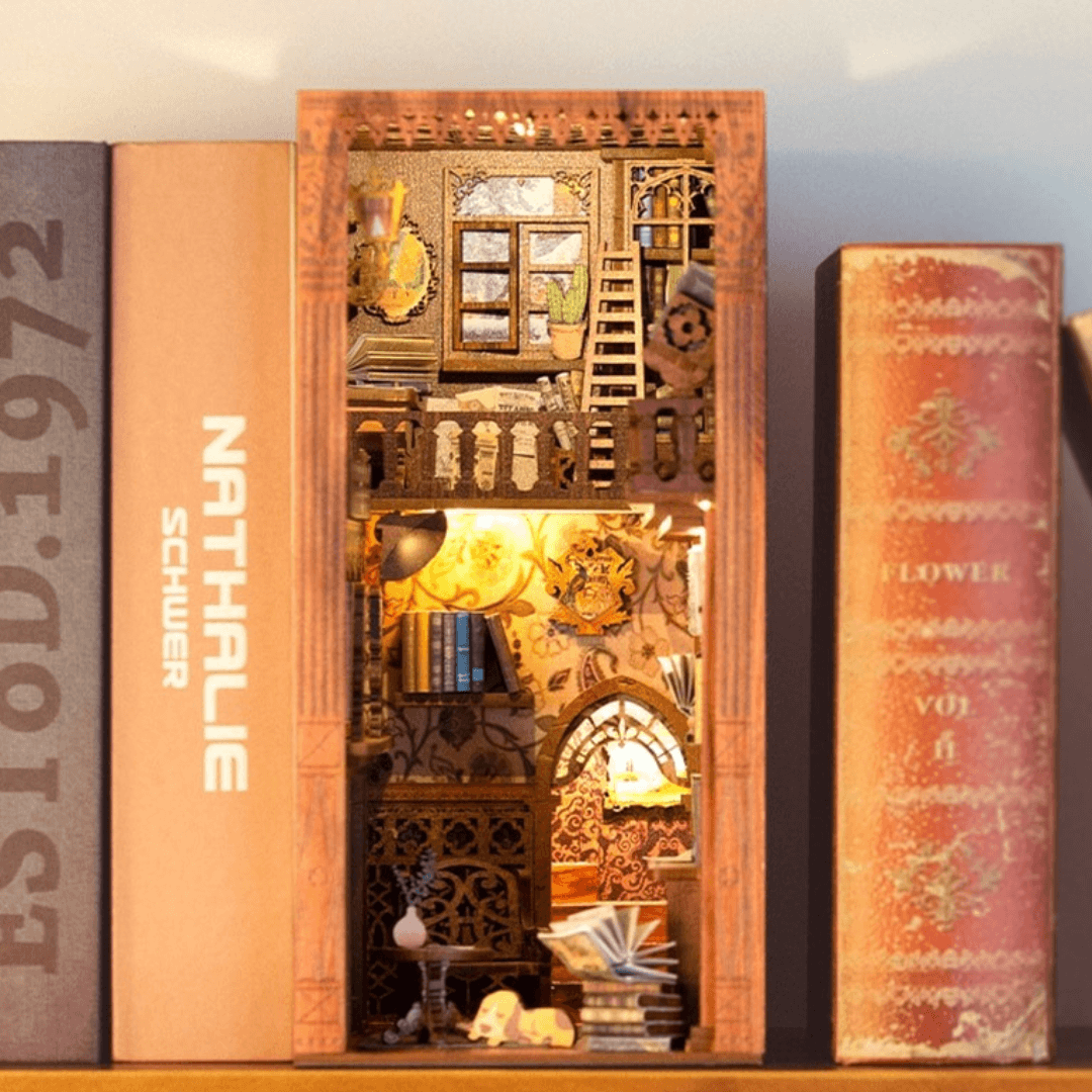 Book Nooks DIY 3D Wooden Puzzle - DIYative™