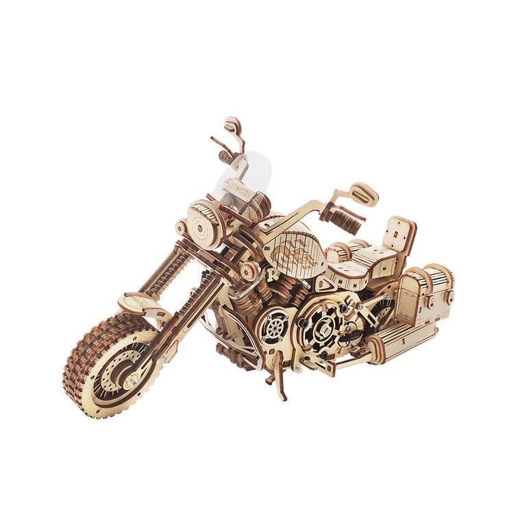 Cruiser Motorcycle Mechanical Gear 3D Wooden Puzzle - DIYative™