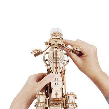 Cruiser Motorcycle Mechanical Gear 3D Wooden Puzzle - DIYative™