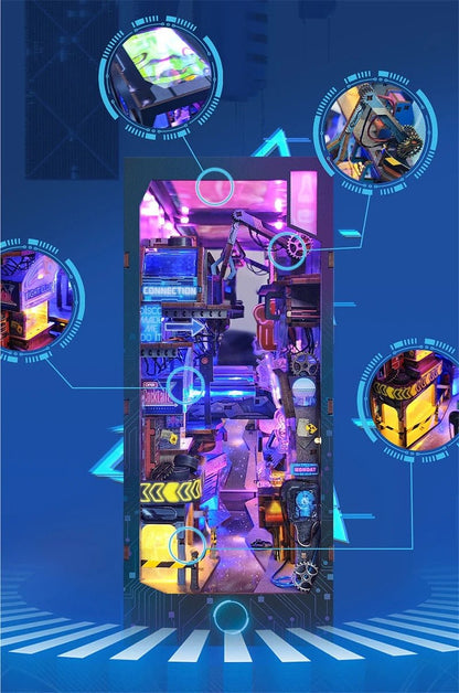 Cyberpunk City DIY Book Nook Kit - DIYative™