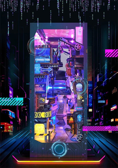Cyberpunk City DIY Book Nook Kit - DIYative™