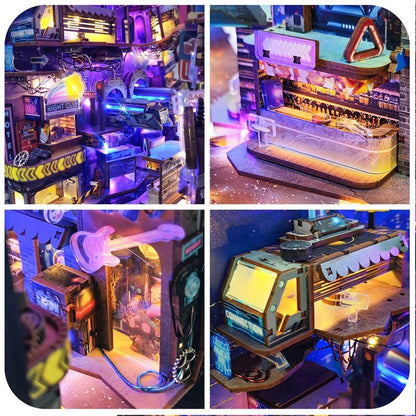 Cyberpunk City DIY Book Nook Kit - DIYative™