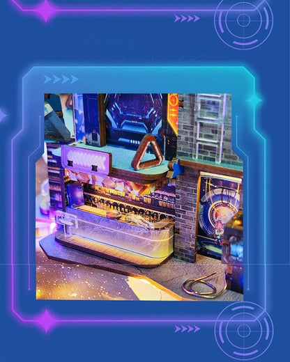 Cyberpunk City DIY Book Nook Kit - DIYative™