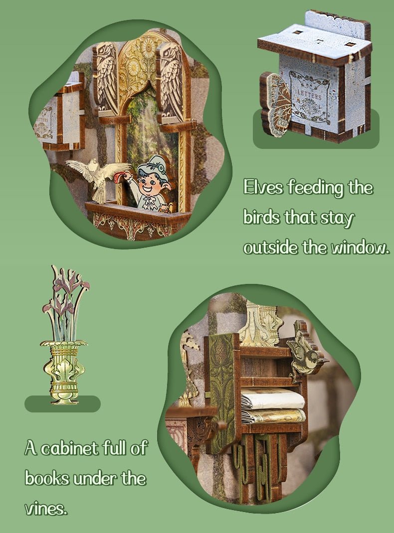Elven Paradise DIY Book Nook Kit - DIYative™