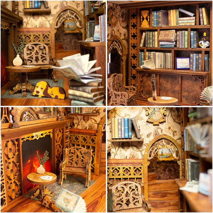 Eternal Bookstore DIY Book Nook Wooden Puzzle - DIYative™