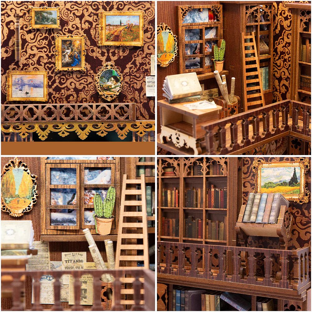 Shakespeare Library Book Nook – Woody.Puzzle