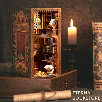 Eternal Bookstore DIY Book Nook Wooden Puzzle - DIYative™