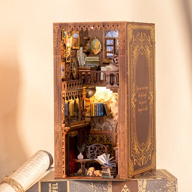 Time Travel 3D Wooden DIY Book Nook – DIYative™