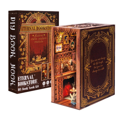 Eternal Bookstore DIY Book Nook Wooden Puzzle - DIYative™