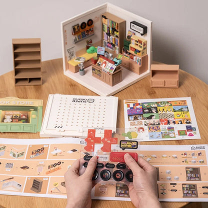 Fascinating Book Store Super Creator DIY Miniature Set - DIYative™