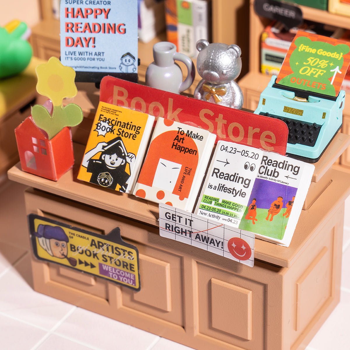 Fascinating Book Store Super Creator DIY Miniature Set - DIYative™