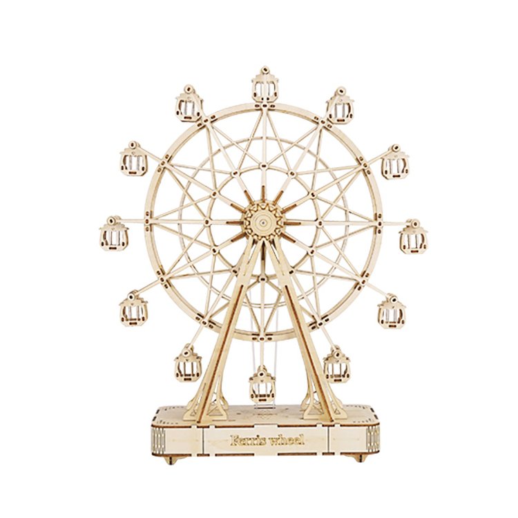 Ferris Wheel 3D Wooden Puzzle Music Box - DIYative™