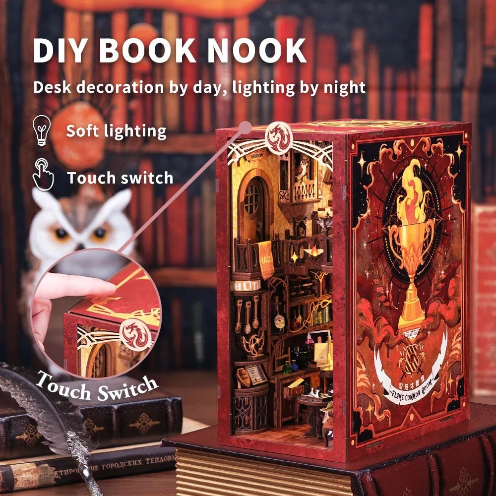 Flame Common Room DIY Book Nook Kit - DIYative™