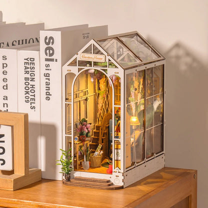Garden House 3D Wooden DIY Book Nook - DIYative™