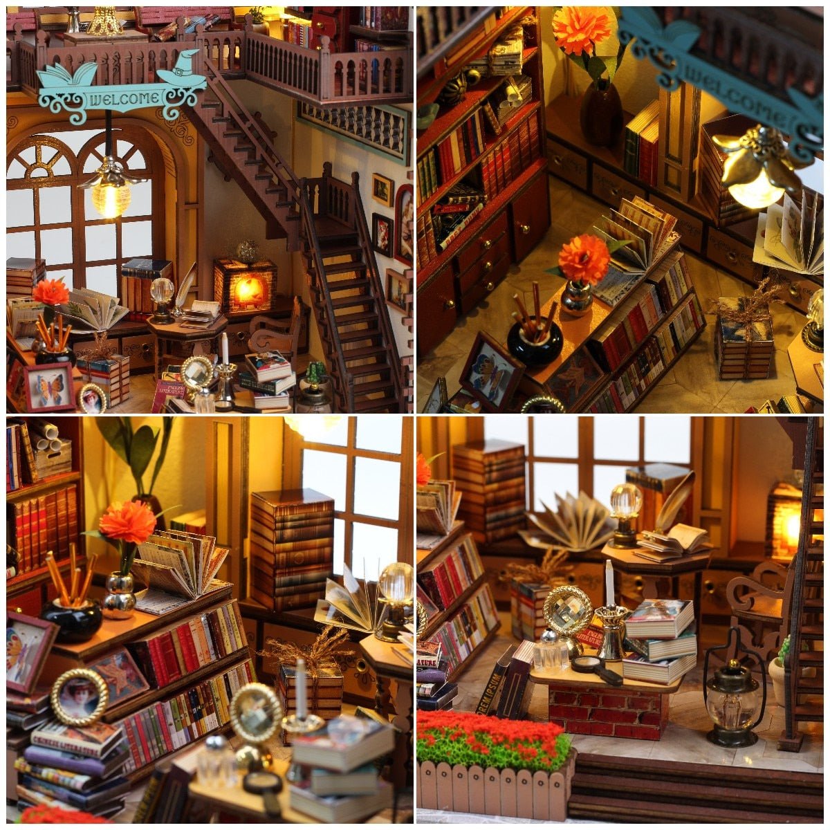 Grand Casa Magic Bookstore Book Nook - DIYative™