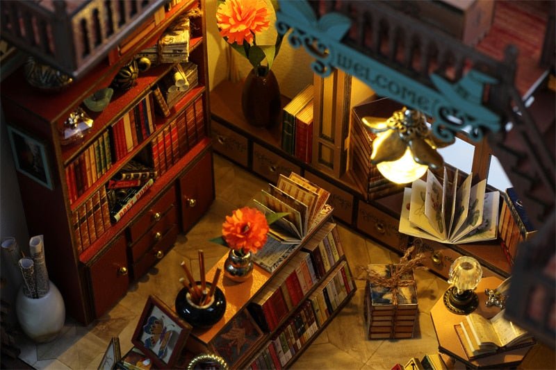 Grand Casa Magic Bookstore Book Nook - DIYative™