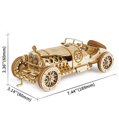 Grand Prix Car Scale Model 3D Wooden Puzzle - DIYative™