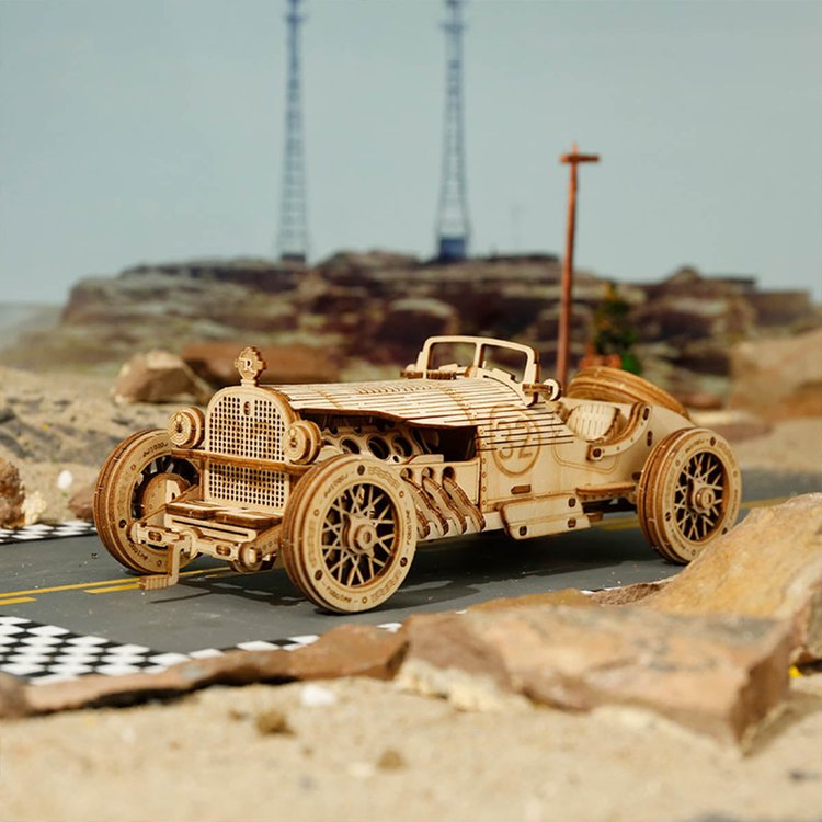Grand Prix Car Scale Model 3D Wooden Puzzle - DIYative™
