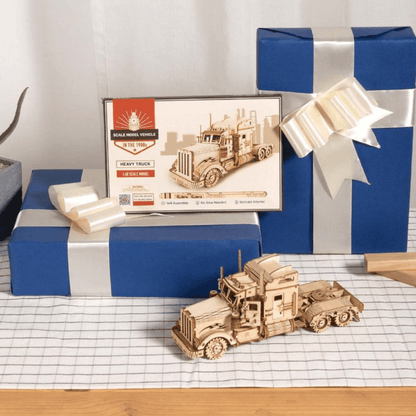 Heavy Truck Scale Model 3D Wooden Puzzle - DIYative™