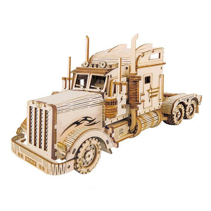 Heavy Truck Scale Model 3D Wooden Puzzle - DIYative™