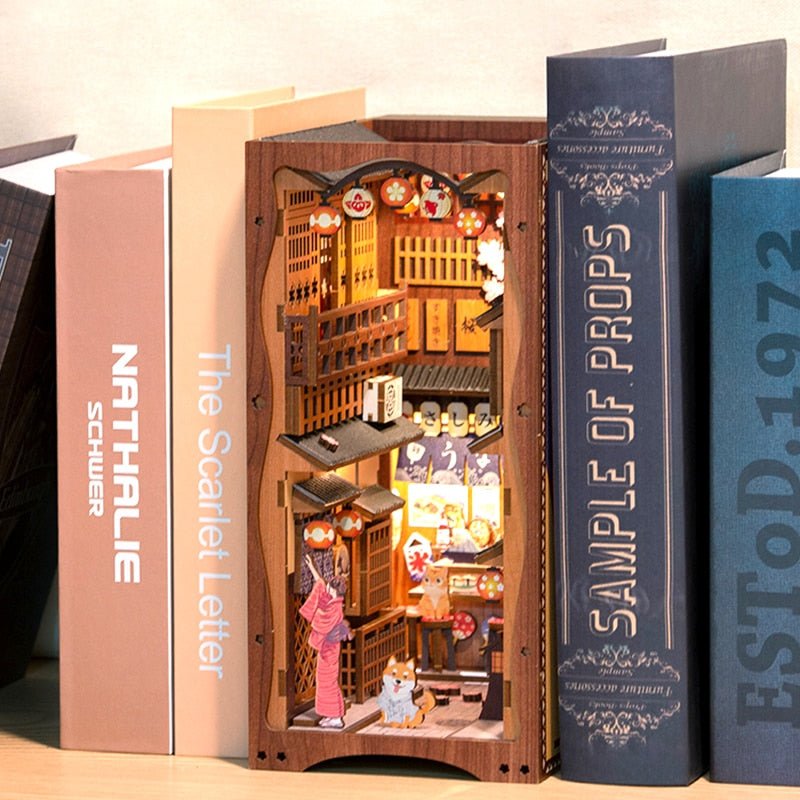 Japanese Izakaya Alley DIY Book Nook Wooden Puzzle - DIYative™