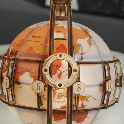 Luminous 3D Magnifying Globe Wooden Puzzle - DIYative™
