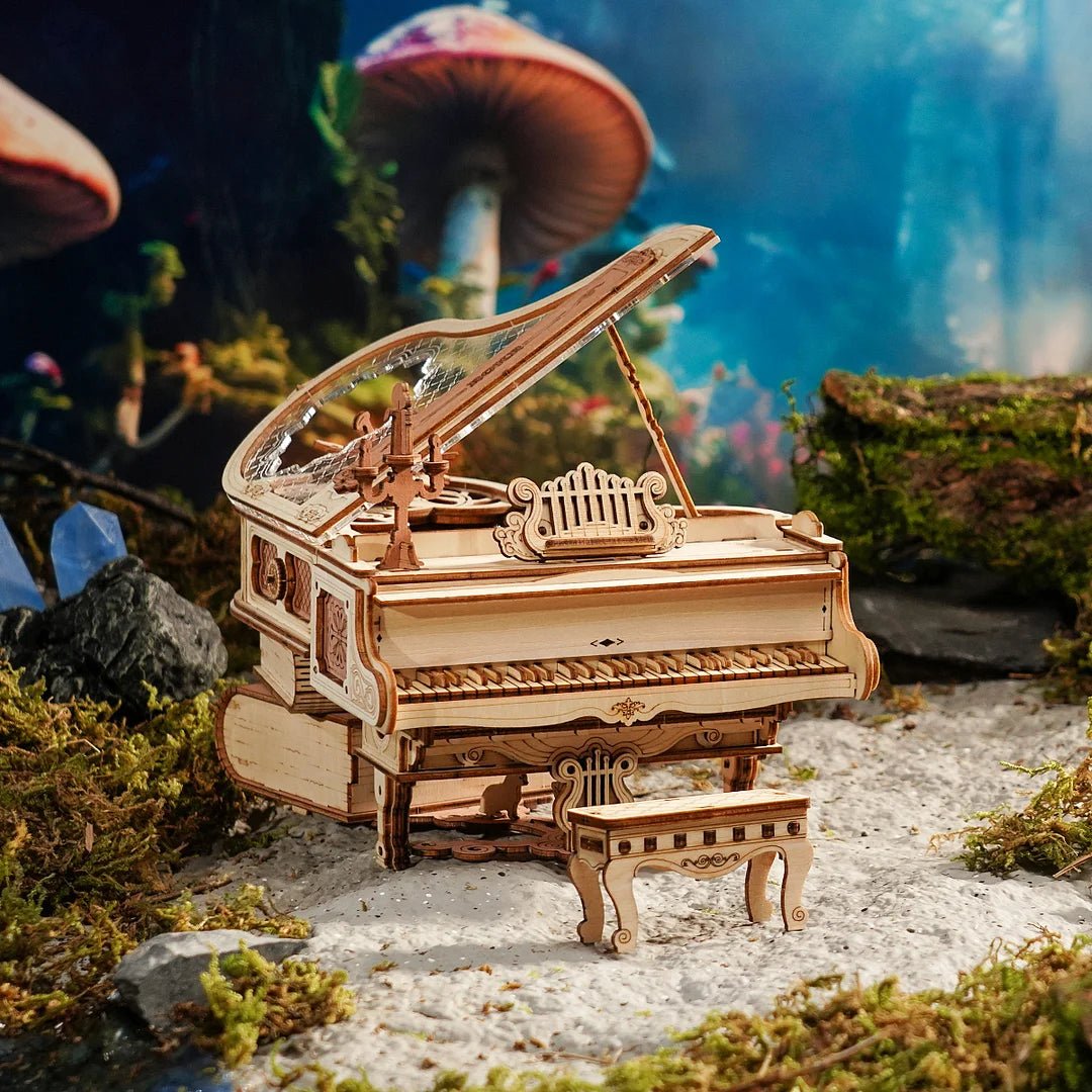 Magic Cello Mechanical Music Box & Music Instruments 3D Wooden Puzzle - DIYative™
