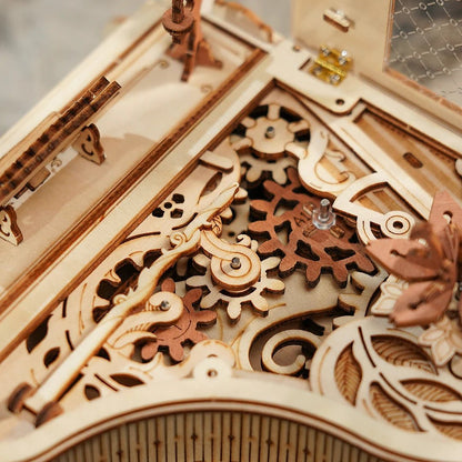 Magic Cello Mechanical Music Box & Music Instruments 3D Wooden Puzzle - DIYative™