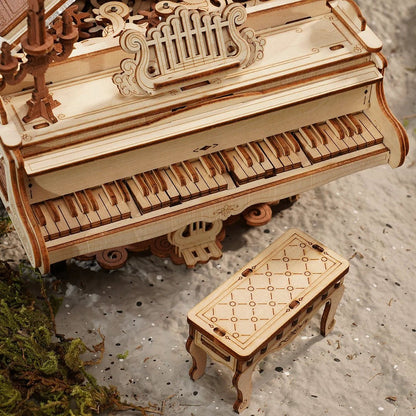 Magic Cello Mechanical Music Box & Music Instruments 3D Wooden Puzzle - DIYative™