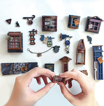 Magic Night Alley DIY Book Nook Kit - DIYative™