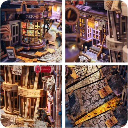 Magic Night Alley DIY Book Nook Kit - DIYative™