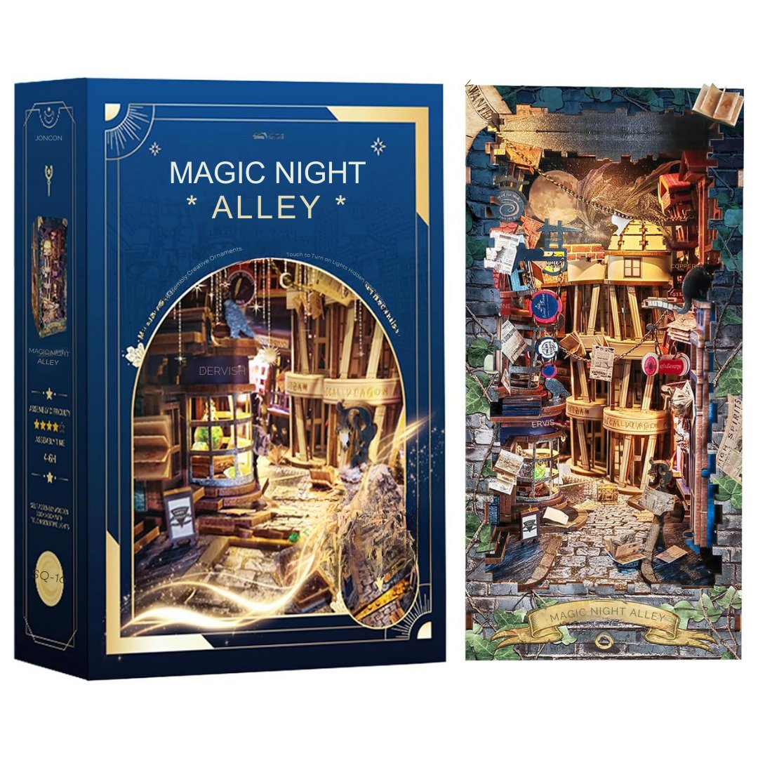 Magic Night Alley DIY Book Nook Kit - DIYative™