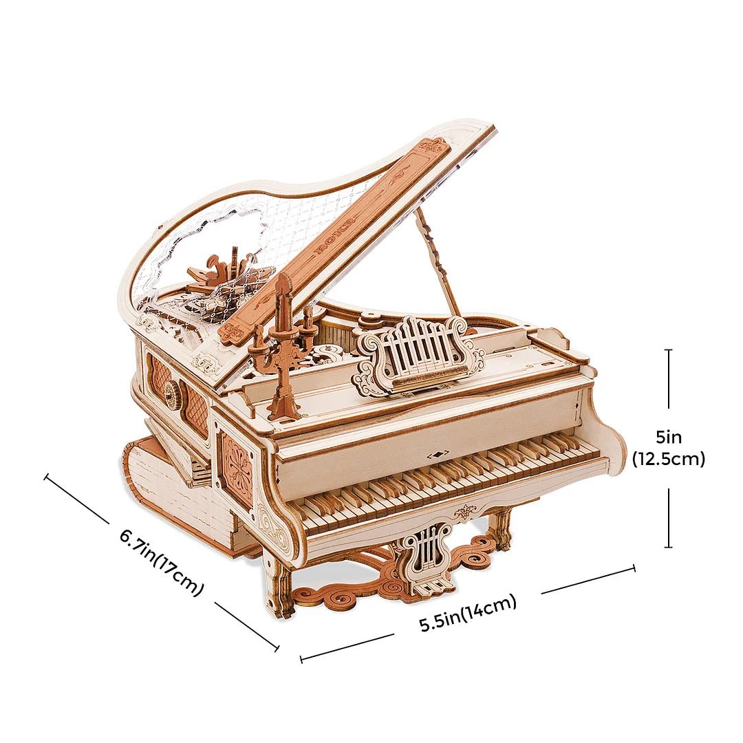 Magic Piano Mechanical Music Box 3D Wooden Puzzle - DIYative™