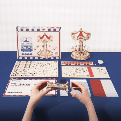 Magic Swing Ride DIY Music Box 3D Wooden Puzzle - DIYative™