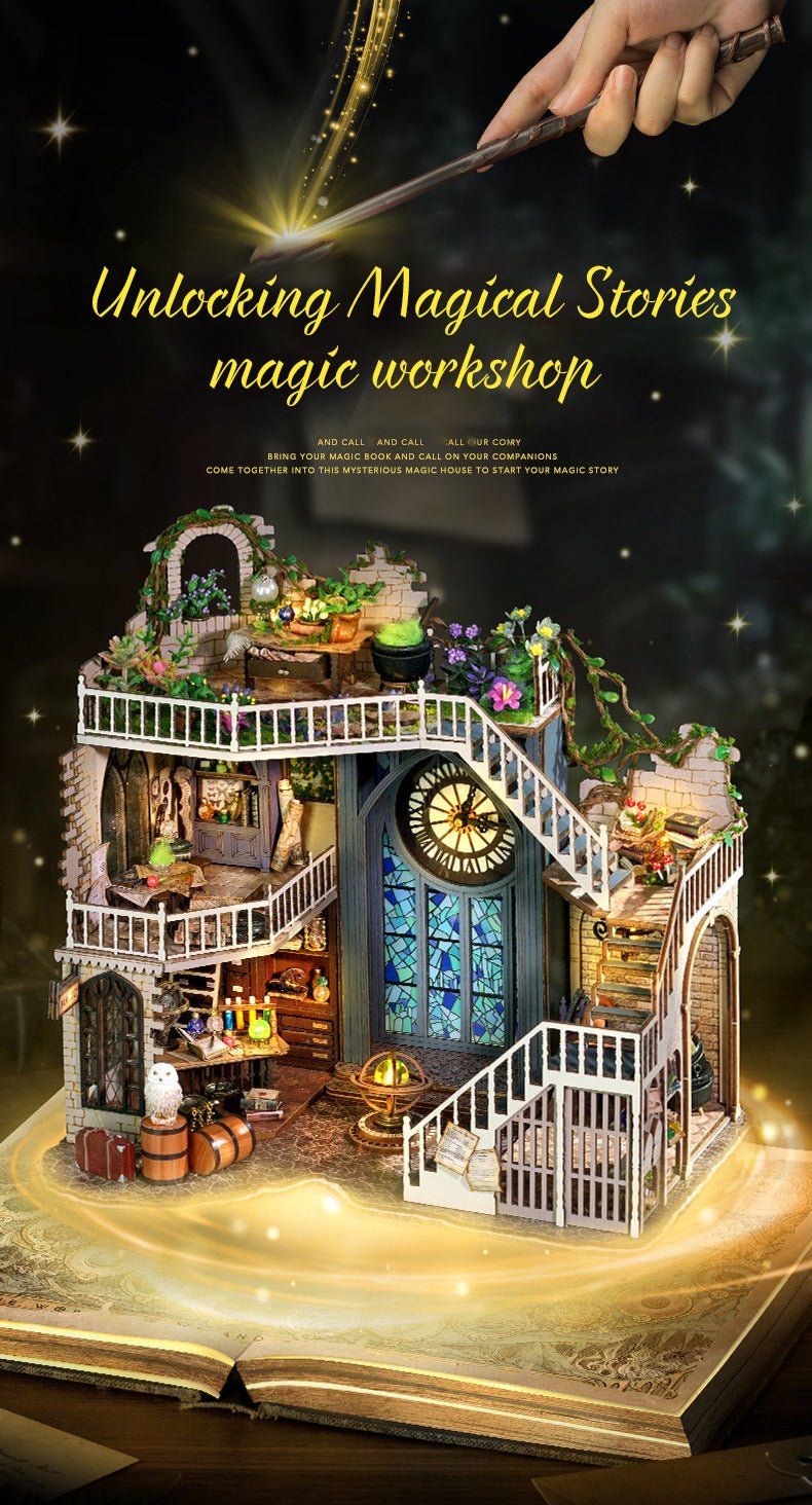 Magic Workshop Ruins Miniature Book Nook Kit - DIYative™