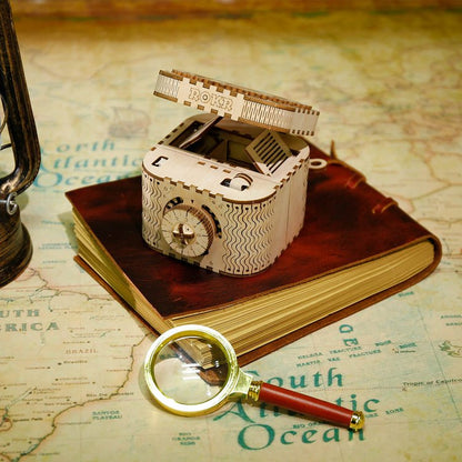 Mechanical Treasure Box 3D Wooden Puzzle - DIYative™
