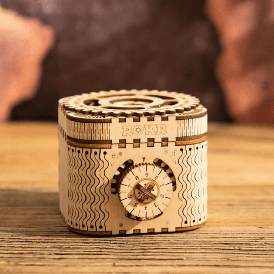 Mechanical Treasure Box 3D Wooden Puzzle - DIYative™