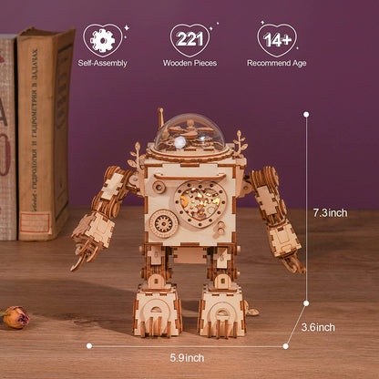 Orpheus Steampunk DIY Music Box 3D Puzzle - DIYative™