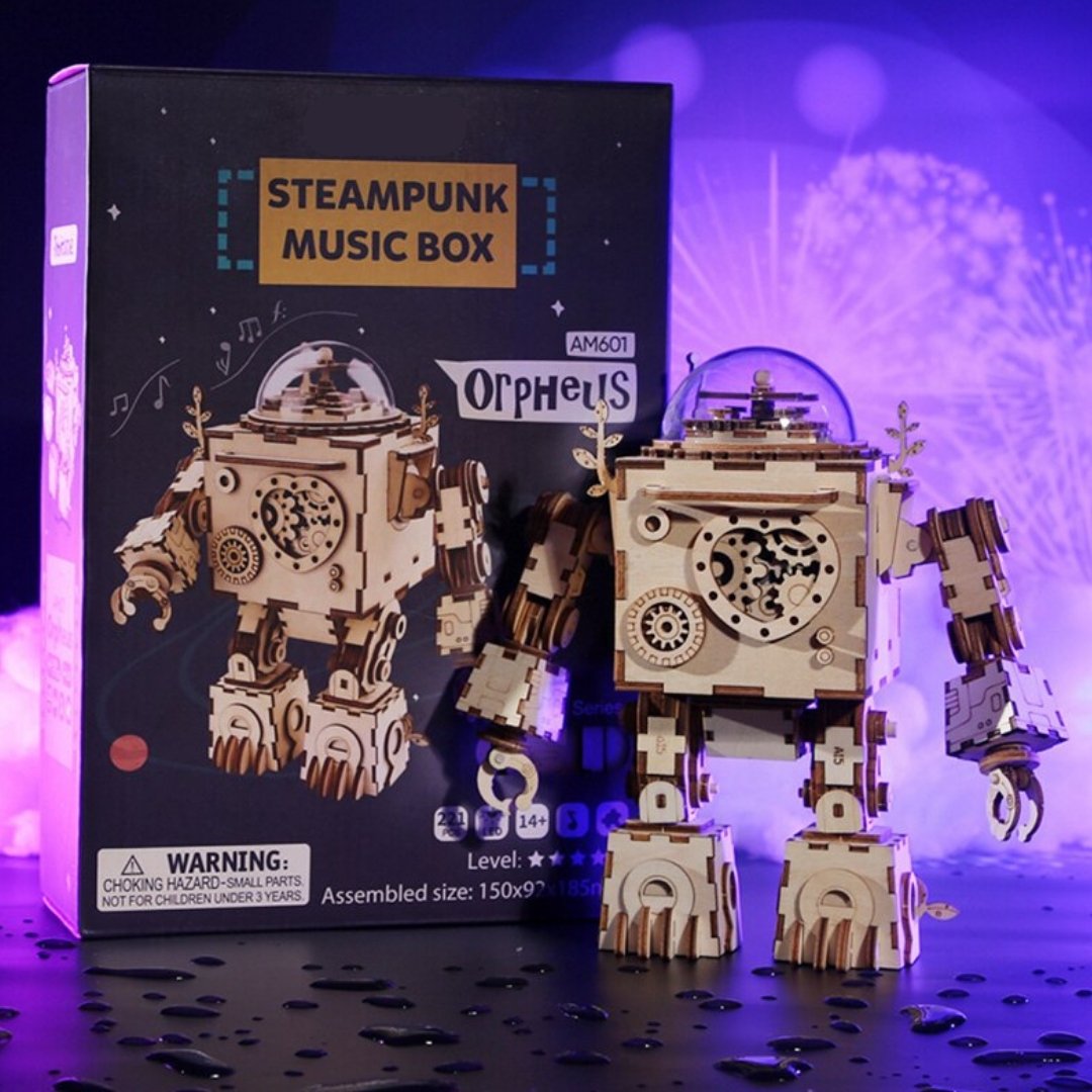 Orpheus Steampunk DIY Music Box 3D Puzzle - DIYative™