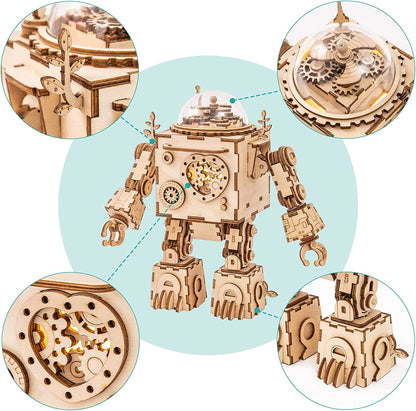 Orpheus Steampunk DIY Music Box 3D Puzzle - DIYative™