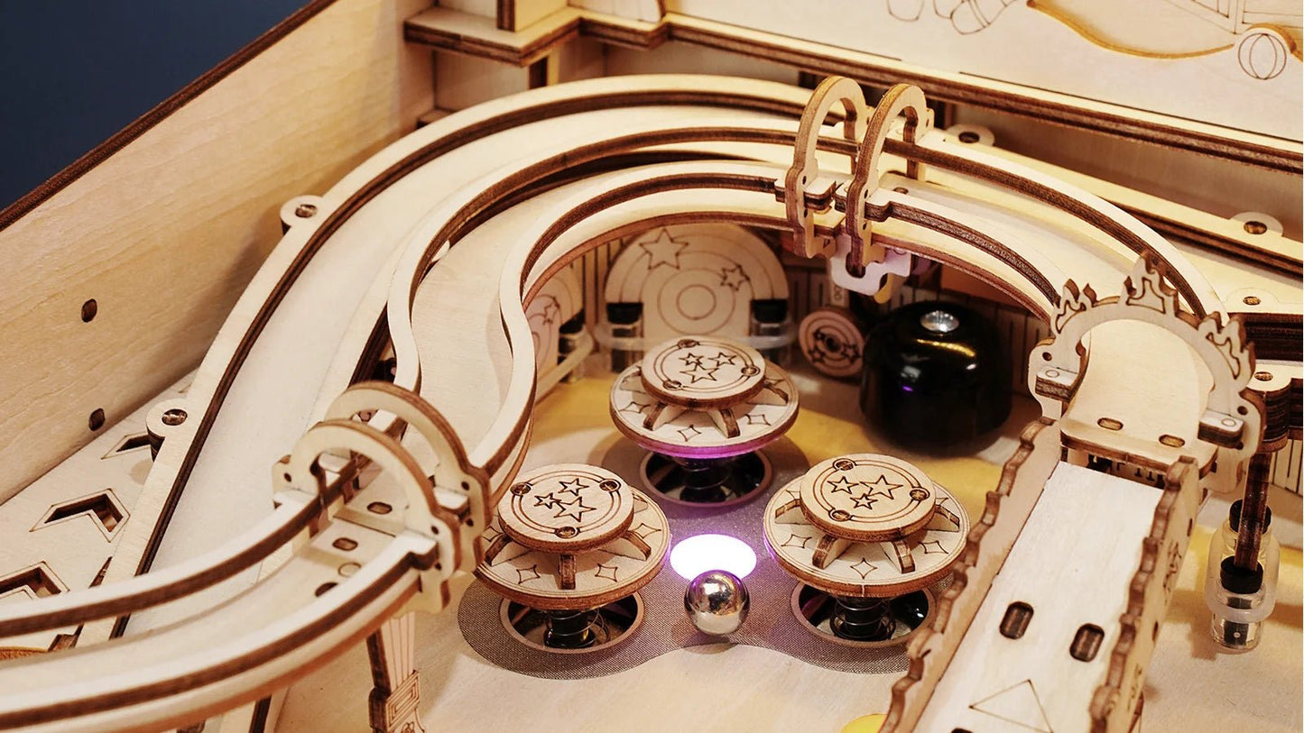 Pinball Machine 3D Wooden Puzzle Kit - DIYative™