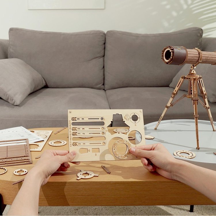 Pirate Monocular Telescope 3D Wooden Puzzle - DIYative™