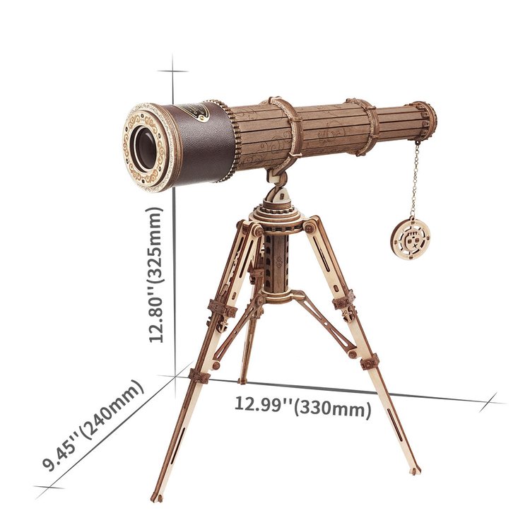 Pirate Monocular Telescope 3D Wooden Puzzle - DIYative™