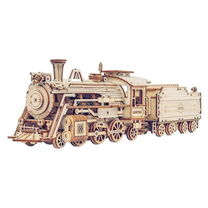 Prime Steam Express Train Scale Model 3D Wooden Puzzle - DIYative™