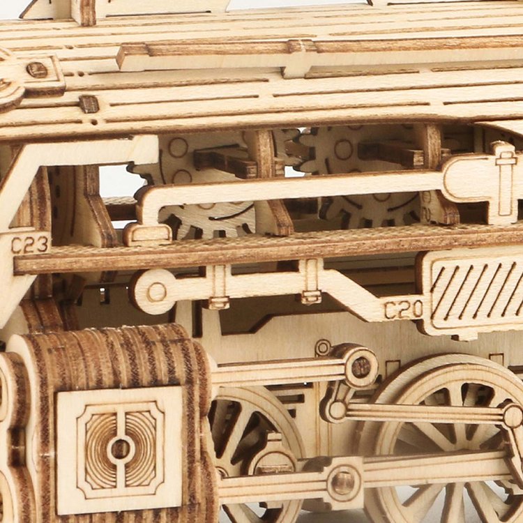Prime Steam Express Train Scale Model 3D Wooden Puzzle - DIYative™