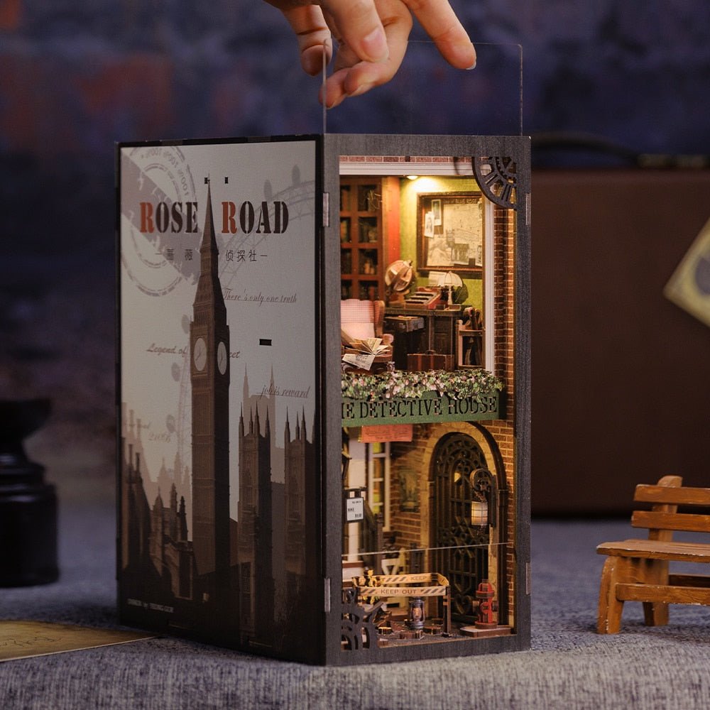 Rose Detective Agency Book Nook Kit Sherlock Holmes Inspired DIYative rose-detective-agency-book-nook-kit-sherlock-holmes-inspired-diyative